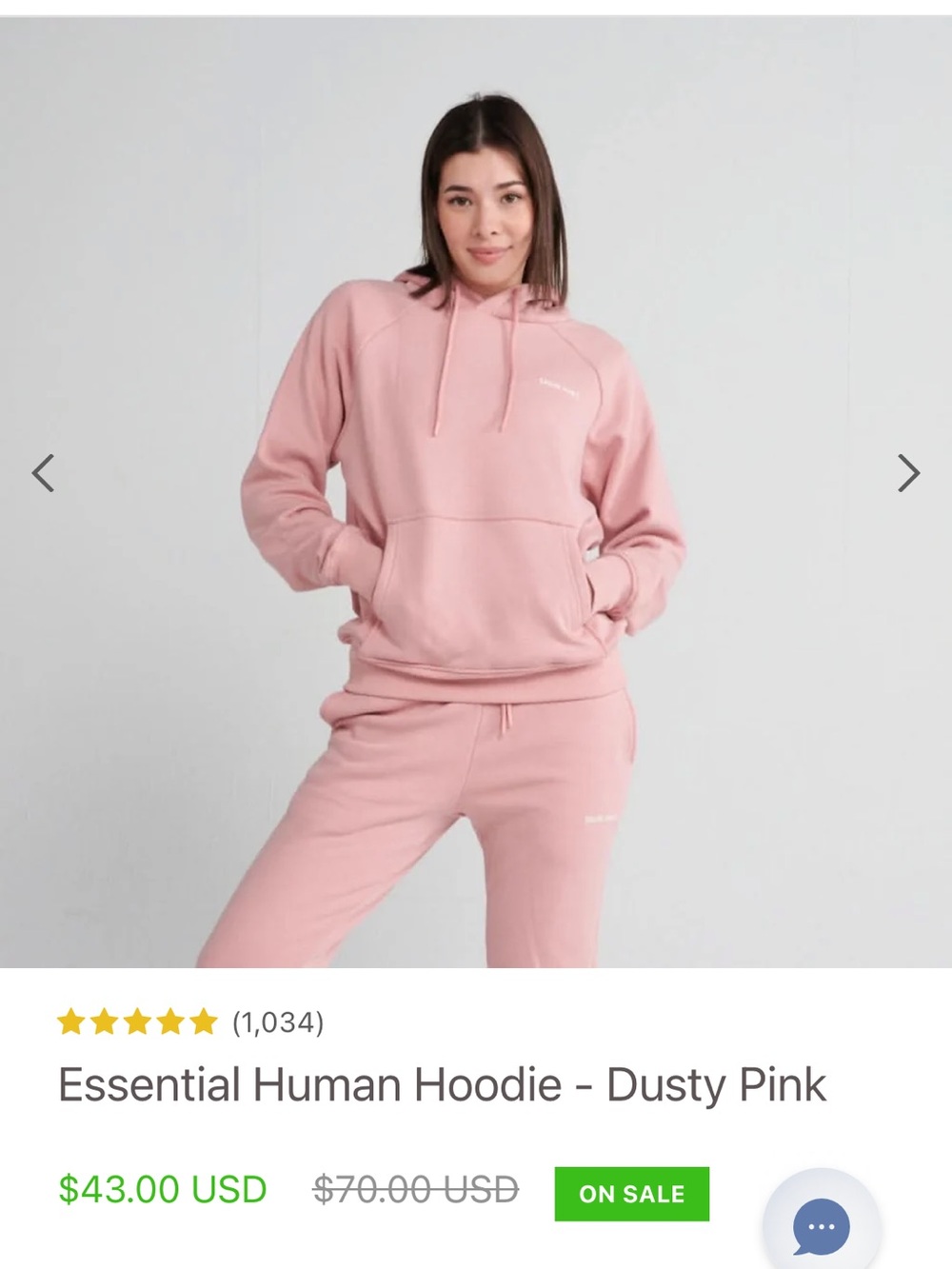 Pink Hoodie & Matching Dog Hoodie. Pics of website & actual products. Worn once